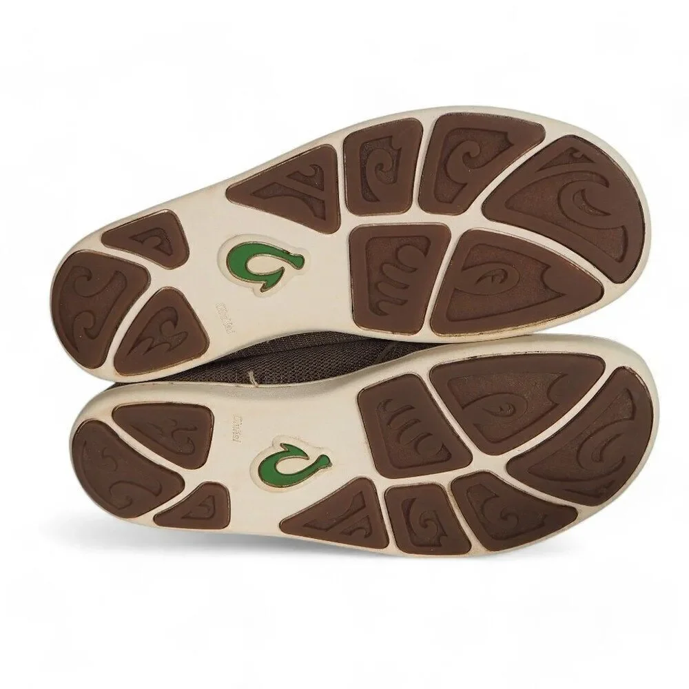 Olukai Nohea Mesh Slip-on Comfort Loafers Brown Men's 8‎